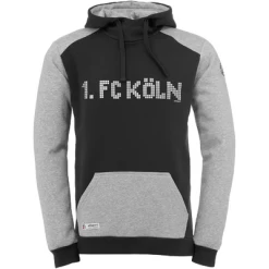 Uhlsport 1. FC KÖLN Pixels Hoody - Kapuzenpullover Herren Grau-schwarz