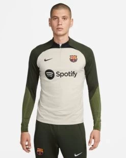 Nike FC BARCELONA STRIKE DRILL Top Herren Beige-grün