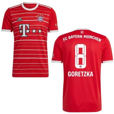 Adidas FC BAYERN MÜNCHEN Trikot Home Herren 22 / 23 - GORETZKA 8 1 Adidas FC BAYERN MÜNCHEN Trikot Home Herren 22 / 23 - GORETZKA 8