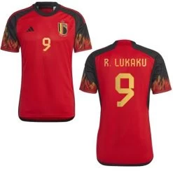Adidas BELGIEN Trikot Authentic Home Herren WM 2022 - R. LUKAKU 9