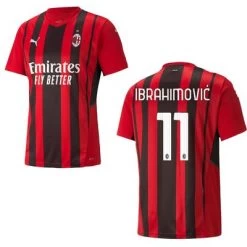 Puma AC MAILAND Trikot Home Herren 21 / 22 -Bester Sporttrikot Geschäft AC Mailand Home 21 22 Ibrahimovic 11