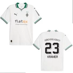 Puma BMG BORUSSIA MÖNCHENGLADBACH Trikot Home Kinder 23 / 24 -Bester Sporttrikot Geschäft BMG Home 23 24 KRAMER 23