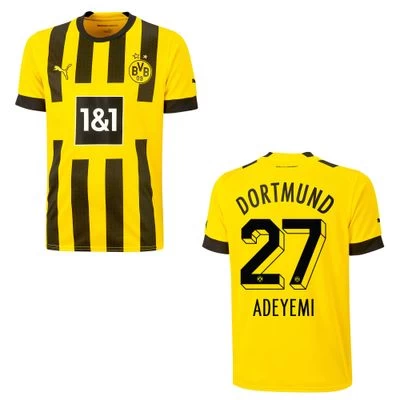 Puma BVB BORUSSIA DORTMUND Trikot Home Kinder 22 / 23 - ADEYEMI 27 1 Puma BVB BORUSSIA DORTMUND Trikot Home Kinder 22 / 23 - ADEYEMI 27