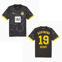 Puma BVB BORUSSIA DORTMUND Trikot Away Kinder 23 / 24 -Bester Sporttrikot Geschäft BVB AWAY 23 24 BRANDT 19