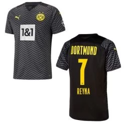 Puma BVB BORUSSIA DORTMUND Trikot Away Herren 21 / 22 -Bester Sporttrikot Geschäft BVB Away Trikot 21 22 Reyna 7 2