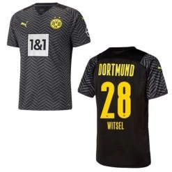 Puma BVB BORUSSIA DORTMUND Trikot Away Kinder 21 / 22 -Bester Sporttrikot Geschäft BVB Away Trikot 21 22 Witsel 28 1