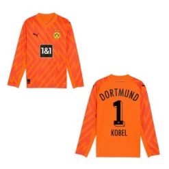 Puma BVB BORUSSIA DORTMUND Trikot Torwart Kinder Orange 23 / 24 -Bester Sporttrikot Geschäft BVB TW orange 23 24 KOBEL 1