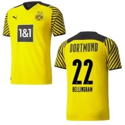 Puma BVB BORUSSIA DORTMUND Trikot Home Kinder 21 / 22 -Bester Sporttrikot Geschäft BVB Trikot Home 2021 2022 Bellingham 22 2