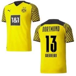 Puma BVB BORUSSIA DORTMUND Trikot Home Kinder 21 / 22 -Bester Sporttrikot Geschäft BVB Trikot Home 2021 2022 Guerreiro 13