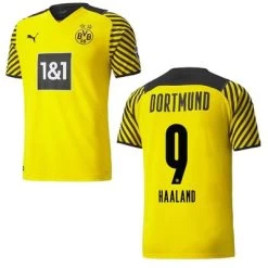 Puma BVB BORUSSIA DORTMUND Trikot Home Kinder 21 / 22 -Bester Sporttrikot Geschäft BVB Trikot Home 2021 2022 Haaland 9
