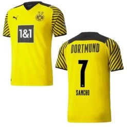 Puma BVB BORUSSIA DORTMUND Trikot Home Authentic Herren 21 / 22 -Bester Sporttrikot Geschäft BVB Trikot Home 2021 2022 Sancho 7 1