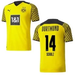 Puma BVB BORUSSIA DORTMUND Trikot Home Authentic Herren 21 / 22 -Bester Sporttrikot Geschäft BVB Trikot Home 2021 2022 Schulz 14 1