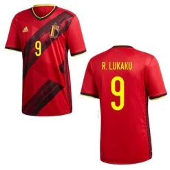 Adidas BELGIEN Trikot Home Herren 21 / 22 -Bester Sporttrikot Geschäft Belgien Trikot Home Euro 2020 R Lukaku 9