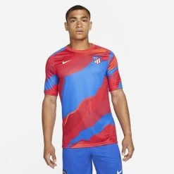 Nike ATLETICO MADRID Pre Match Shirt Herren Rot-blau
