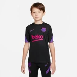 Nike FC BARCELONA STRIKE T-Shirt Kinder Schwarz
