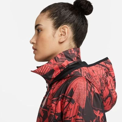 Nike ATLETICO MADRID AWF Jacke Frauen Rot-schwarz 3 Nike ATLETICO MADRID AWF Jacke Frauen Rot-schwarz – Bild 3