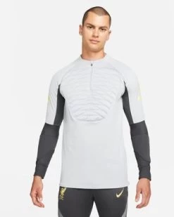 Nike FC LIVERPOOL Strike Winter Warrior Trainingsshirt Herren Langarm Grau
