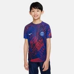 Nike PSG PARIS SAINT-GERMAIN Pre-Match Shirt Kinder Blau