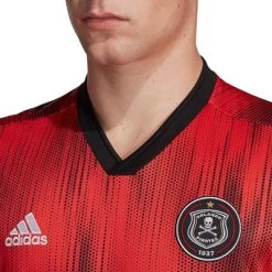 Adidas ORLANDO PIRATES Trikot Away Herren 2019 / 20 -Bester Sporttrikot Geschäft DY0265 APP on model detail 1 white