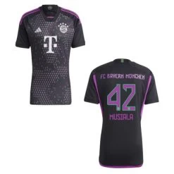 Adidas FC BAYERN MÜNCHEN Trikot Away Kinder 23 / 24 -Bester Sporttrikot Geschäft FC BAYERN MueNCHEN AWAY 23 24 MUSIALA 42