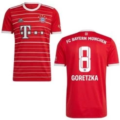 FC BAYERN MÜNCHEN Trikot Home Herren 22 / 23 25 FC BAYERN MÜNCHEN Trikot Home Herren 22 / 23 -Bester Sporttrikot Geschäft FC Bayern Trikot Home 22 23 Goretzka 8