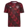 Adidas FC BAYERN MÜNCHEN Pre-Match Shirt Kinder Rot-schwarz