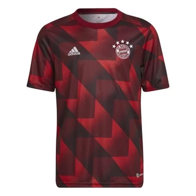 Adidas FC BAYERN MÜNCHEN Pre-Match Shirt Kinder Rot-schwarz 1 Adidas FC BAYERN MÜNCHEN Pre-Match Shirt Kinder Rot-schwarz