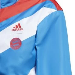 Adidas FC BAYERN MÜNCHEN ANTHEM JACKE Herren 2023 -Bester Sporttrikot Geschäft HT8836 10 APPAREL On Model Detail View 3 white