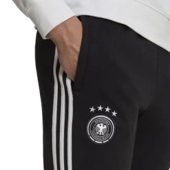 Adidas DFB DEUTSCHLAND ICON Hose Herren Schwarz -Bester Sporttrikot Geschäft HU1362 6 APPAREL On Model Detail View 1 white