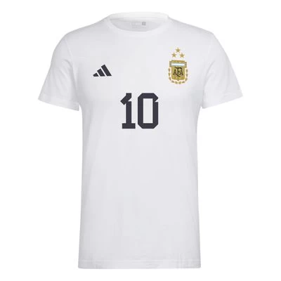 Adidas AFA ARGENTINIEN MESSI 10 Shirt Kinder Weiß 1 Adidas AFA ARGENTINIEN MESSI 10 Shirt Kinder Weiß