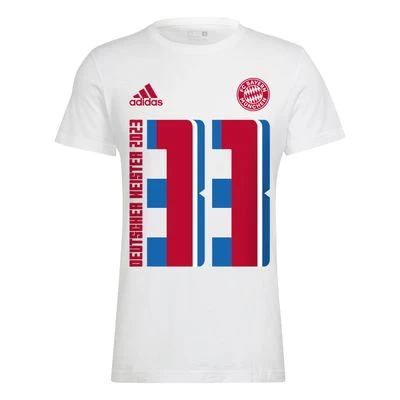 Adidas FCB BAYERN MÜNCHEN Meistershirt Herren 23 Weiß 1 Adidas FCB BAYERN MÜNCHEN Meistershirt Herren 23 Weiß