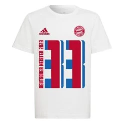 Adidas FCB BAYERN MÜNCHEN Meistershirt Kinder 23 Weiß