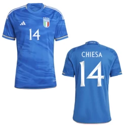 Adidas FIGC ITALIEN Trikot Home Herren 23 / 24 -Bester Sporttrikot Geschäft Italien Home CHIESA 14 1