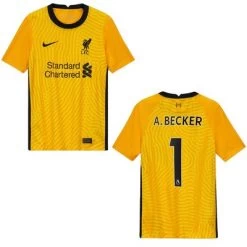 Nike FC LIVERPOOL Trikot Torwart Kinder 20 / 21 -Bester Sporttrikot Geschäft Liverpool Trikot TW 20 21 A Becker 1