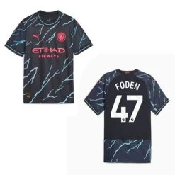 Puma MANCHESTER CITY Trikot 3rd Herren 23 / 24 10 Puma MANCHESTER CITY Trikot 3rd Herren 23 / 24 -Bester Sporttrikot Geschäft MANCHESTER CITY 3RD 23 24 FODEN 47 1