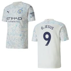 Puma MANCHESTER CITY Trikot 3rd Kinder 20 / 21 -Bester Sporttrikot Geschäft ManCity 3rd 20 21 GJesus 9 1