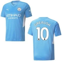 Puma MANCHESTER CITY Trikot Authentic Home Herren 21 / 22 -Bester Sporttrikot Geschäft ManCity Home 21 22 Grealish 10