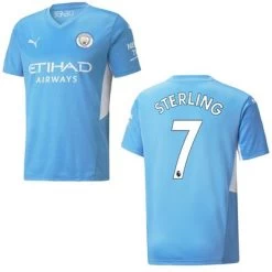 Puma MANCHESTER CITY Trikot Authentic Home Herren 21 / 22 -Bester Sporttrikot Geschäft ManCity Home 21 22 Sterling 7