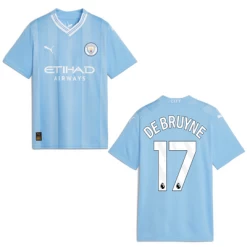 Puma MANCHESTER CITY Trikot Home Kinder 23 / 24 -Bester Sporttrikot Geschäft Manchester City Home DE BRUYNE 17 1