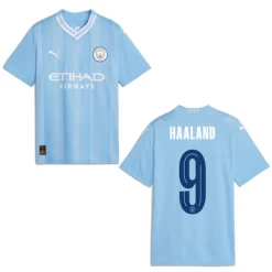 Puma MANCHESTER CITY Trikot Home Kinder 23 / 24 -Bester Sporttrikot Geschäft Manchester City Home HAALAND 9 CHAMPIONS LEAGUE STYLE 1 1