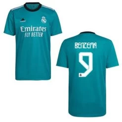 Adidas REAL MADRID Trikot 3rd Herren 21 / 22 -Bester Sporttrikot Geschäft Real Madrid 3rd 21 22 Benzema 9