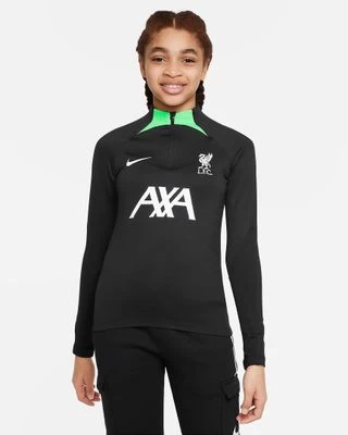Nike LFC FC LIVERPOOL STRIKE DRILL Top Kinder Schwarz-grün 1 Nike LFC FC LIVERPOOL STRIKE DRILL Top Kinder Schwarz-grün